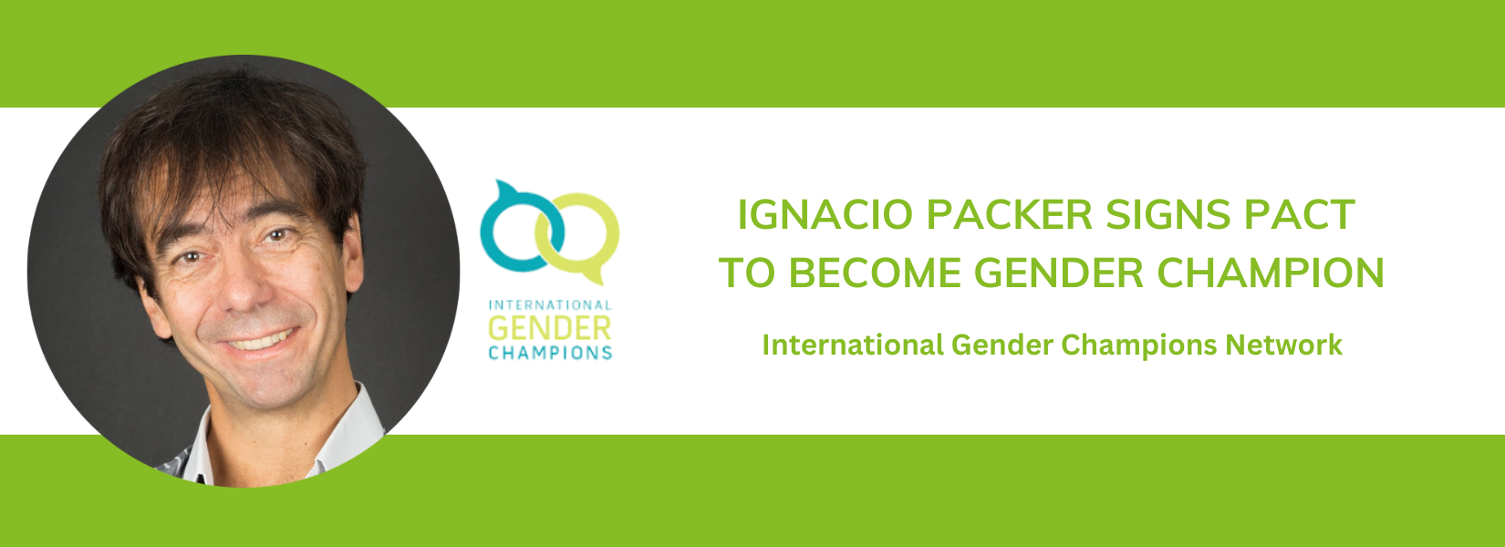 International Gender Champions Network Ignacio Packer signs a pledge